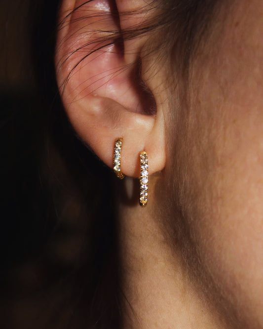 Zircon Hoop earrings